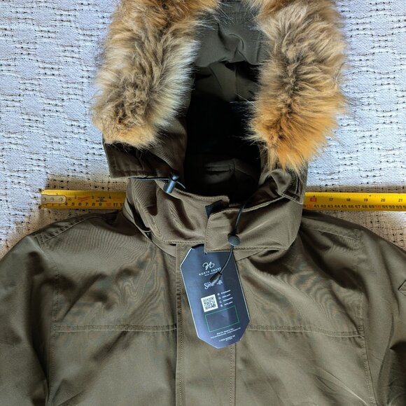 NORTH AWARE Men's Smart Parka Wind/Water/Odor Resistant Jacket Remvble Vest Sz M - Picture 7 of 10